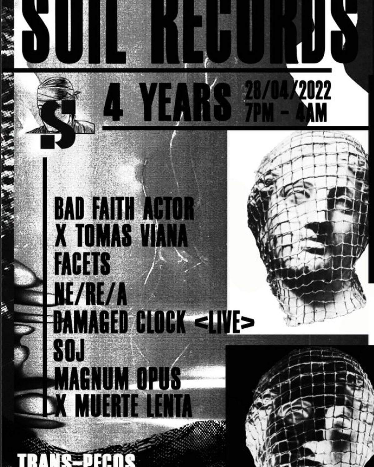 4 Years Soil Records - フライヤー裏