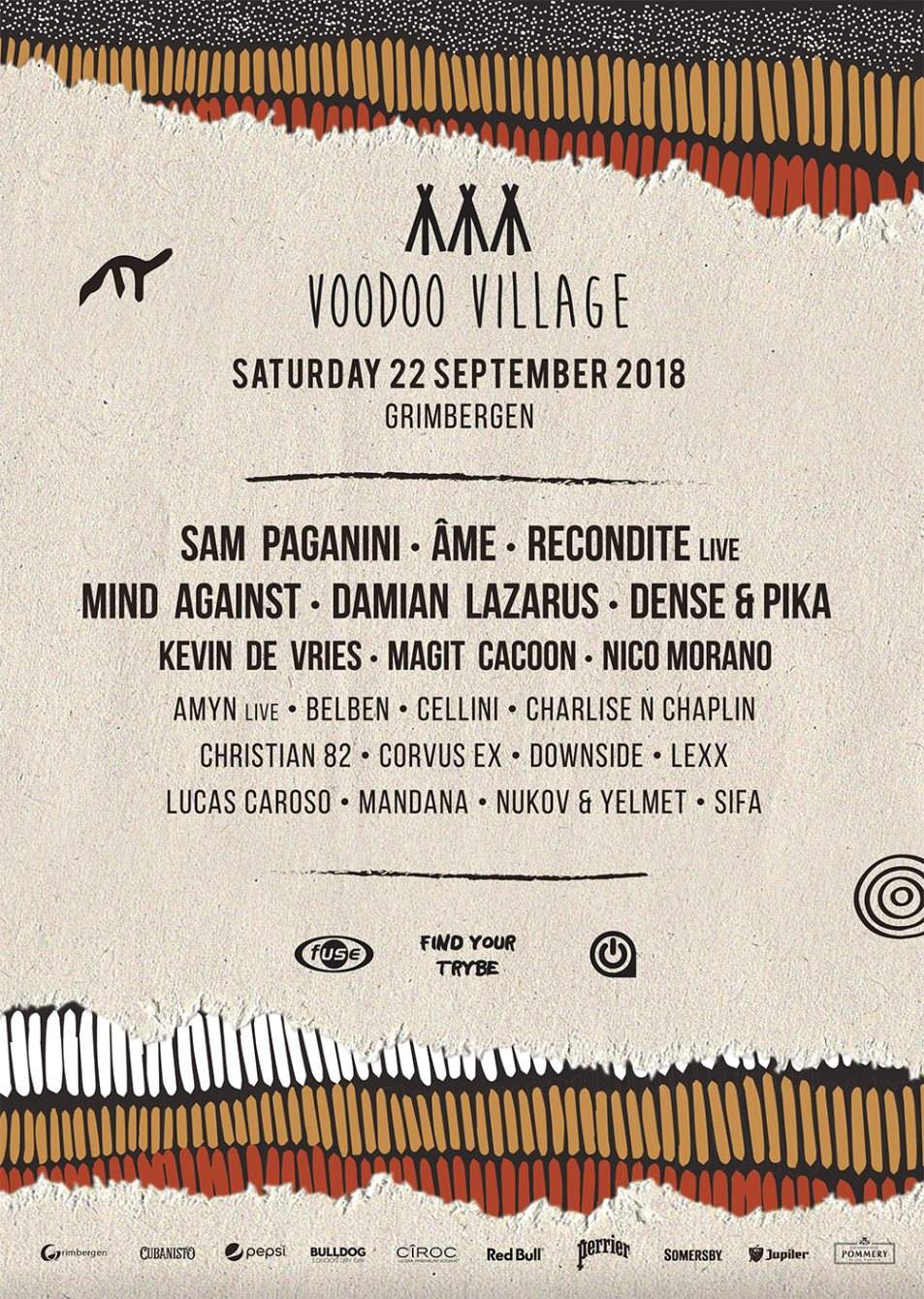 Voodoo Village Festival 2018 - フライヤー表