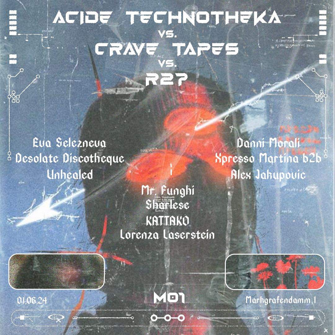 Acide Technotheka vs. Crave Tapes vs. R27 - Página frontal