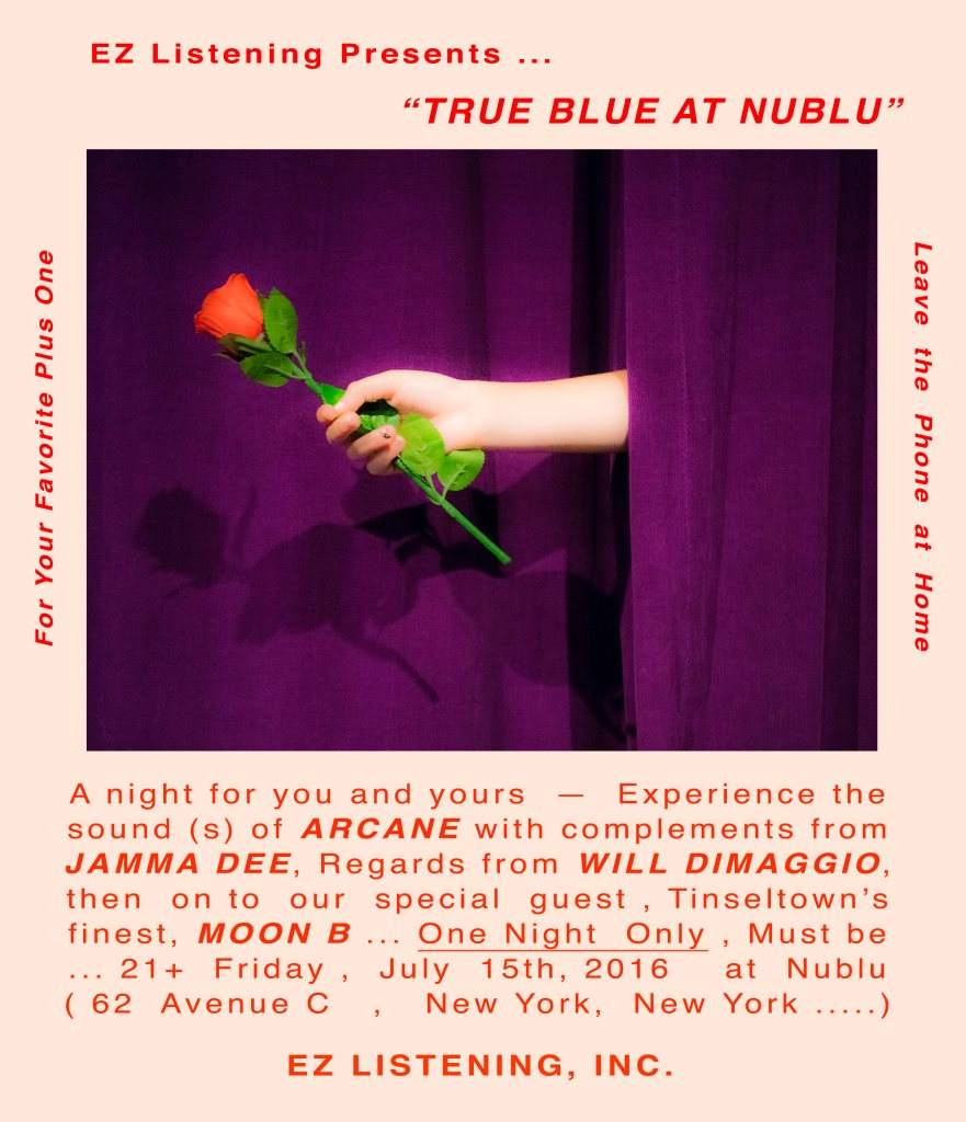 True Blue Feat. Moon B, Jamma Dee & Will Dimaggio - Página frontal