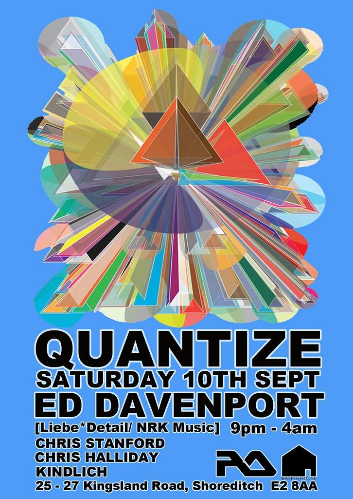 Quantize presents... Ed Davenport - フライヤー裏