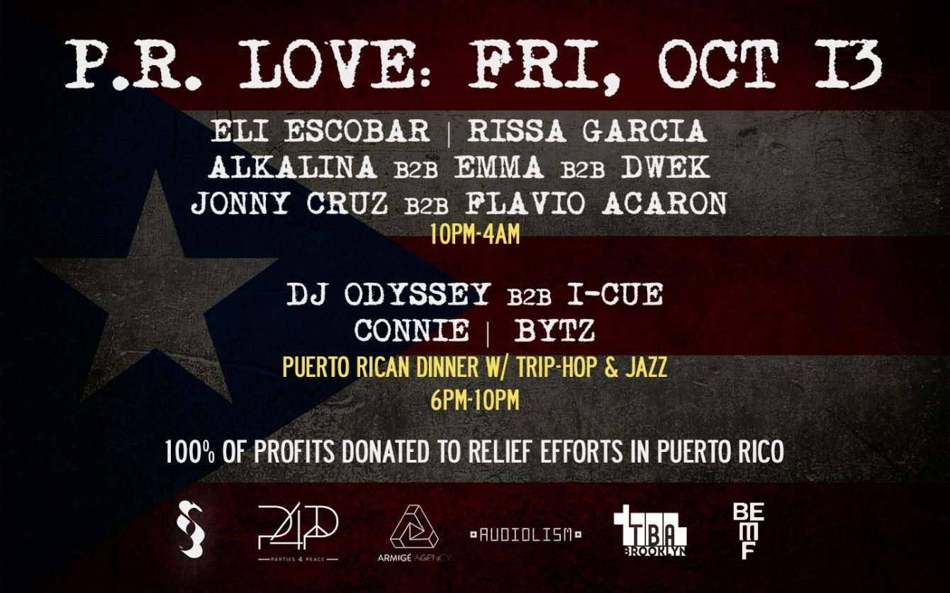 PR Love: A Dinner & Dance Benefit for Puerto Rico in Association with BEMF - フライヤー表