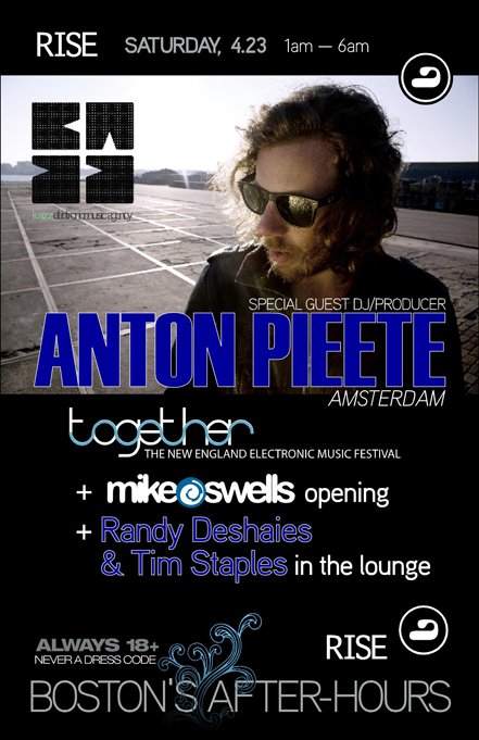 Anton Pieete with Mike Swells - フライヤー表