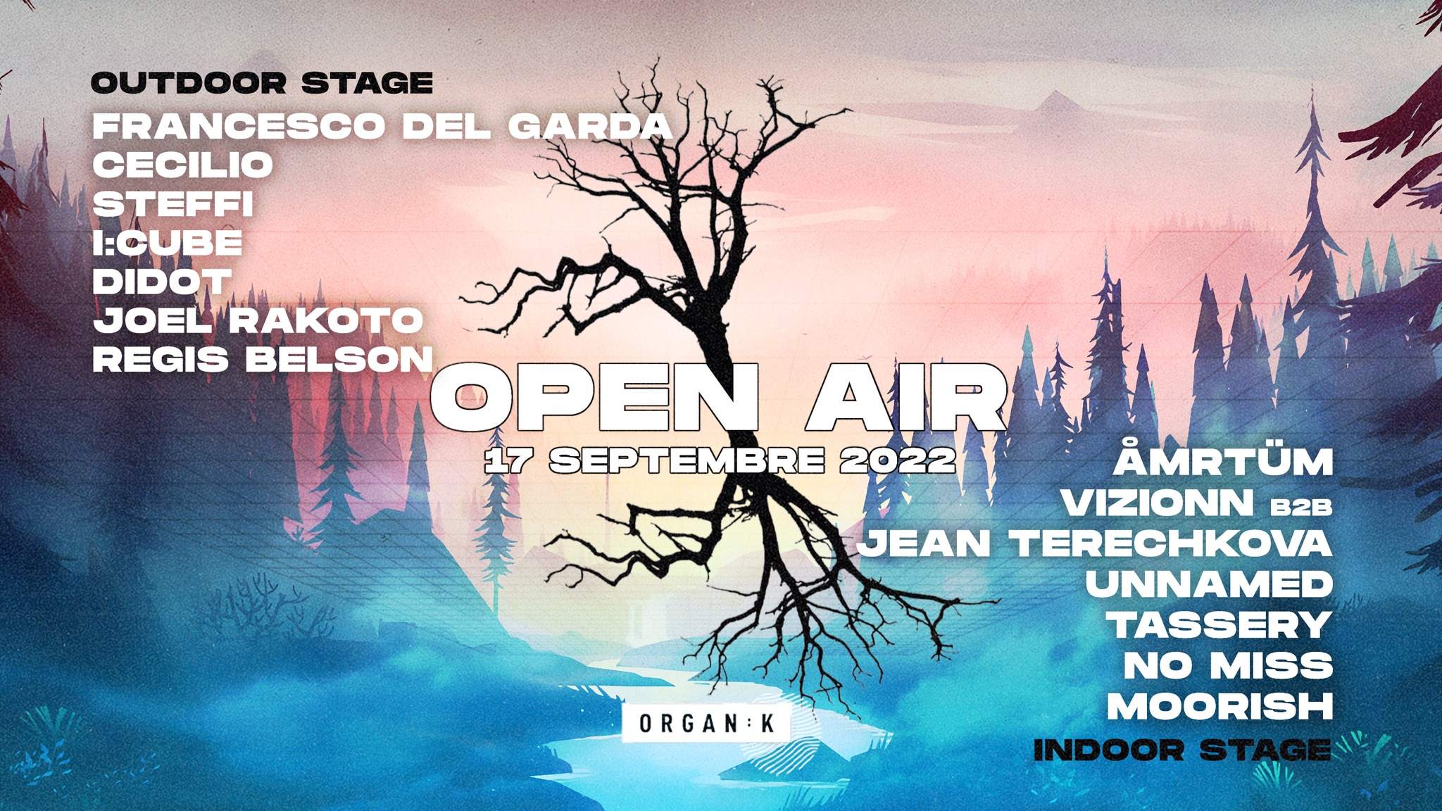 Organïk - Open Air w/ Francesco Del Garda , Cecilio , Steffi , AMRTUM , vizionn - Página frontal