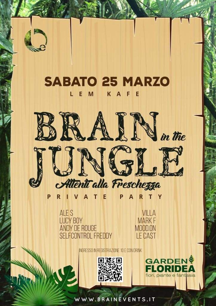 Brain in the Jungle - フライヤー裏