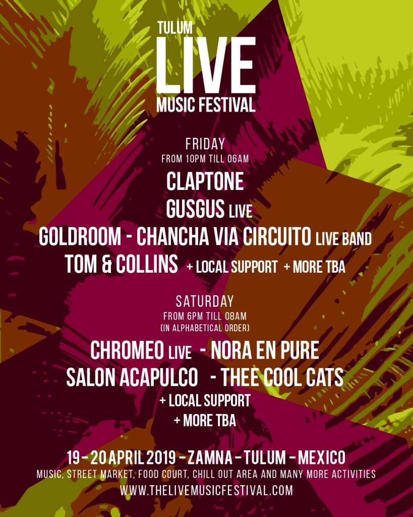 Live Music Festival (Tulum) - Página frontal