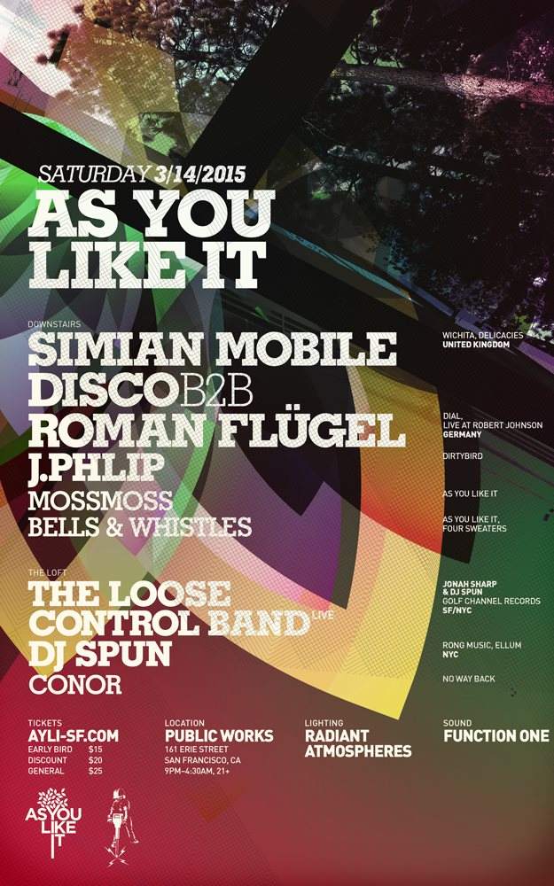 As You Like It with SMD B2B Roman Flugel, J.Phlip, The Loose Control Band and More - Página frontal