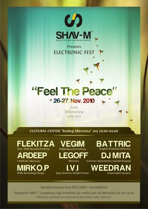 Electronic Fest: Feel The Peace - Página frontal