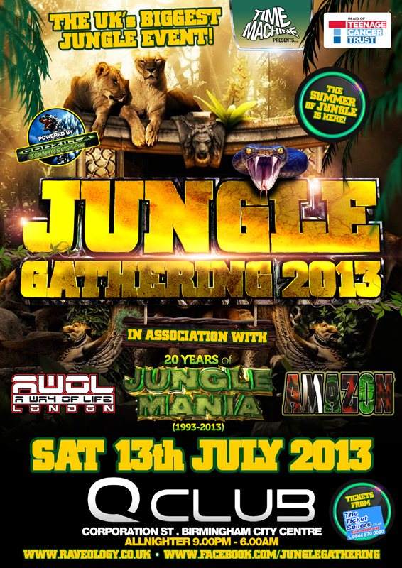 Jungle Gathering 2013 - フライヤー表