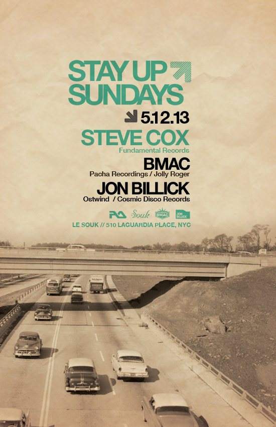Stay Up Sundays Feat. B.M.A.C. with Steve Cox - Página frontal