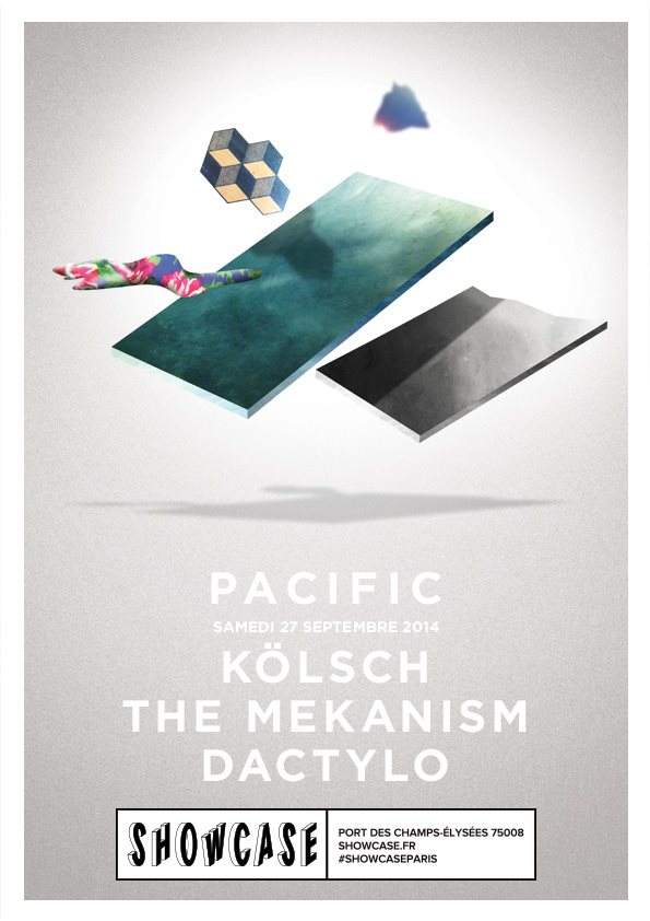 Pacific: Kolsch, The Mekanism, Dactylo - フライヤー表