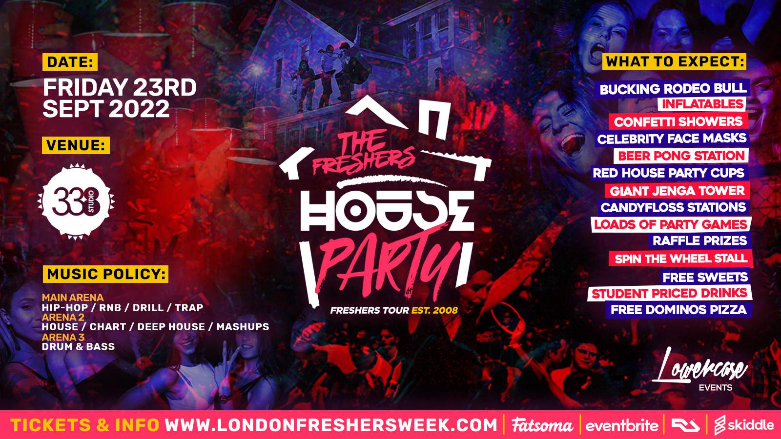 The Project X House Party - Flyer front