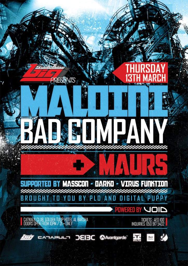 Drum & Bass - Something Big Dubai presents: Bad Company UK Maurs - フライヤー裏