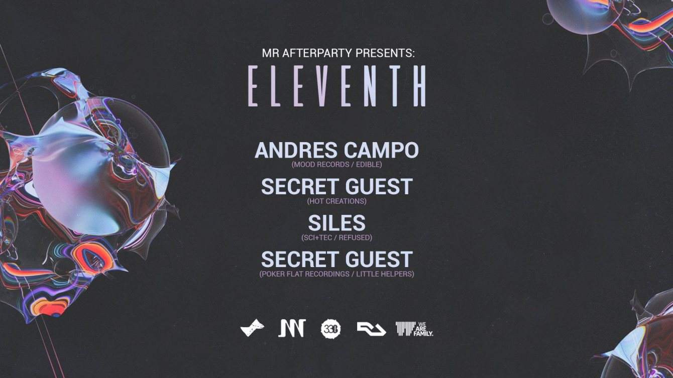 Mr Afterparty presents - Eleventh - An 11hr Day & Night Event - フライヤー表
