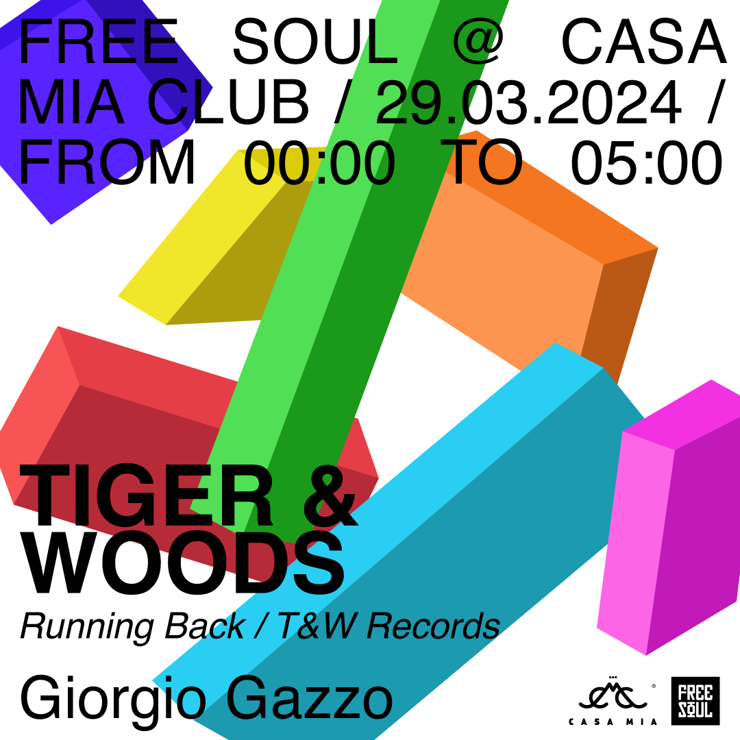 FREE SOUL feat. Tiger & Woods - フライヤー表