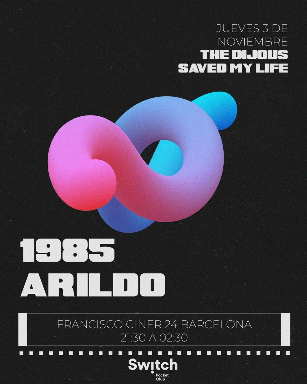 The Dijous Saved My Life: 1985 & Arildo - Página frontal