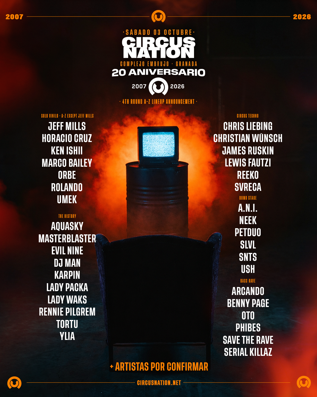 Circus Nation Festival 2026 - 20º Edition en Complejo Embrujo, Sur