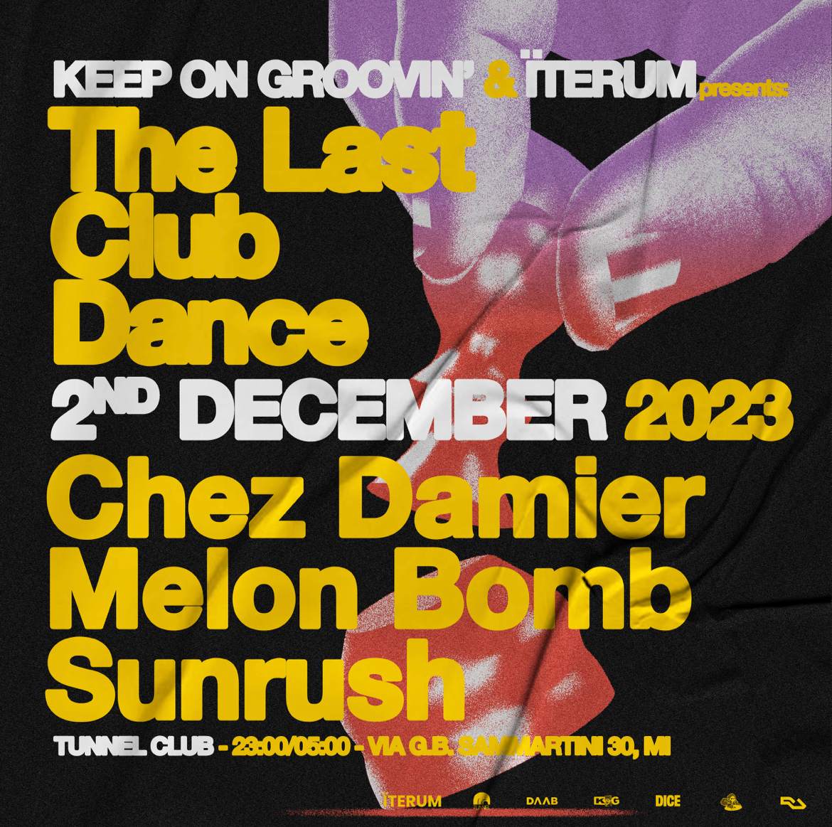 Keep On Groovin' & Iterum presents The Last Club Dance: Chez Damier + Melon Bomb - Página frontal