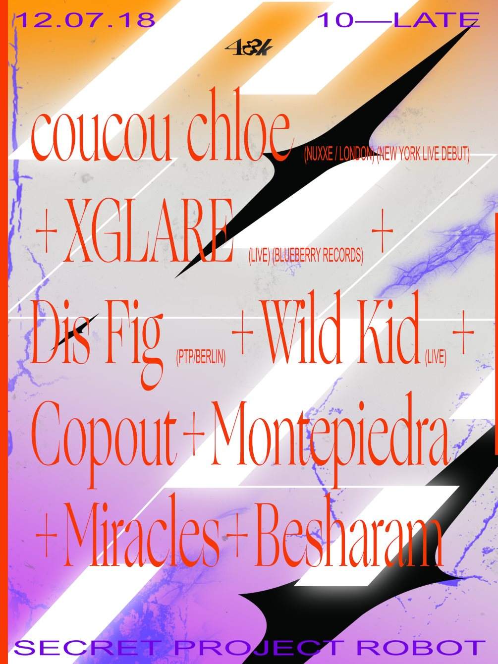 Geofront-02: Coucou Chloe Live, Dis Fig, XGLARE Live - フライヤー表