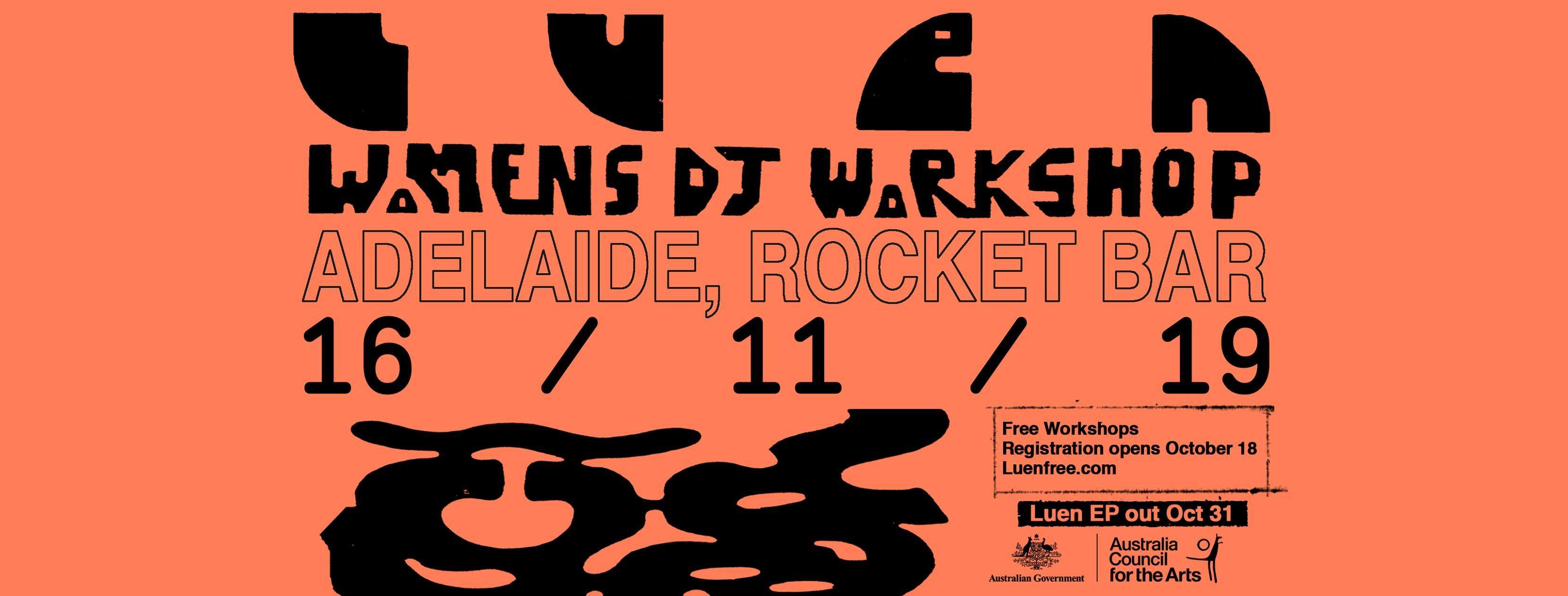 Women's DJ Workshops Adelaide - Página frontal