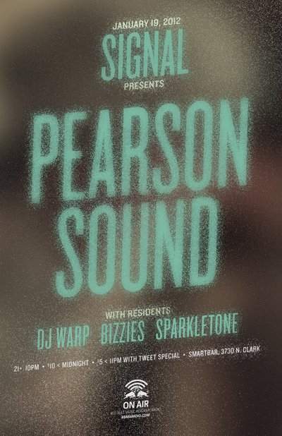 Signal feat Pearson Sound, Dj Warp, Sparkletone - Página frontal