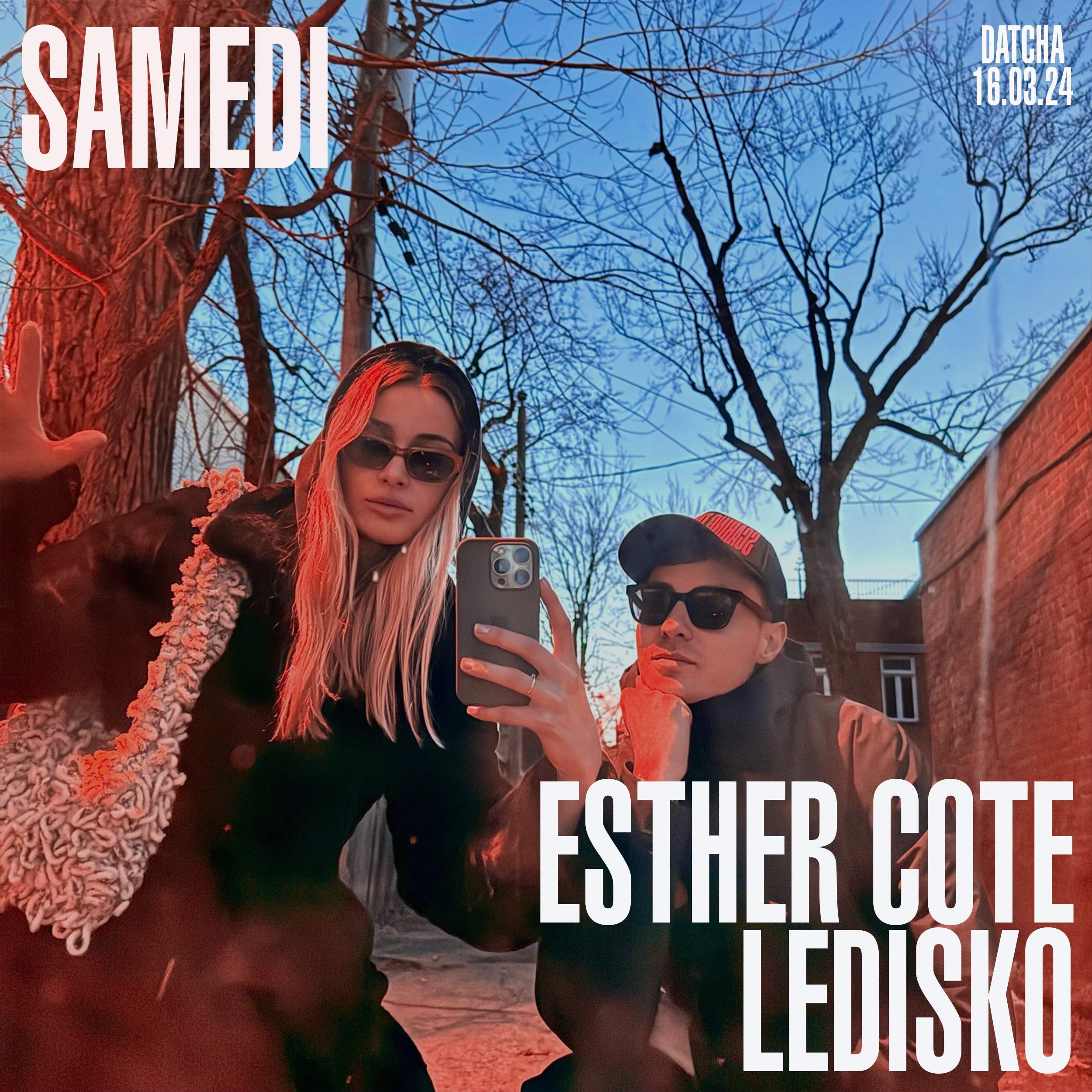Esther Côté + Ledisko - フライヤー表