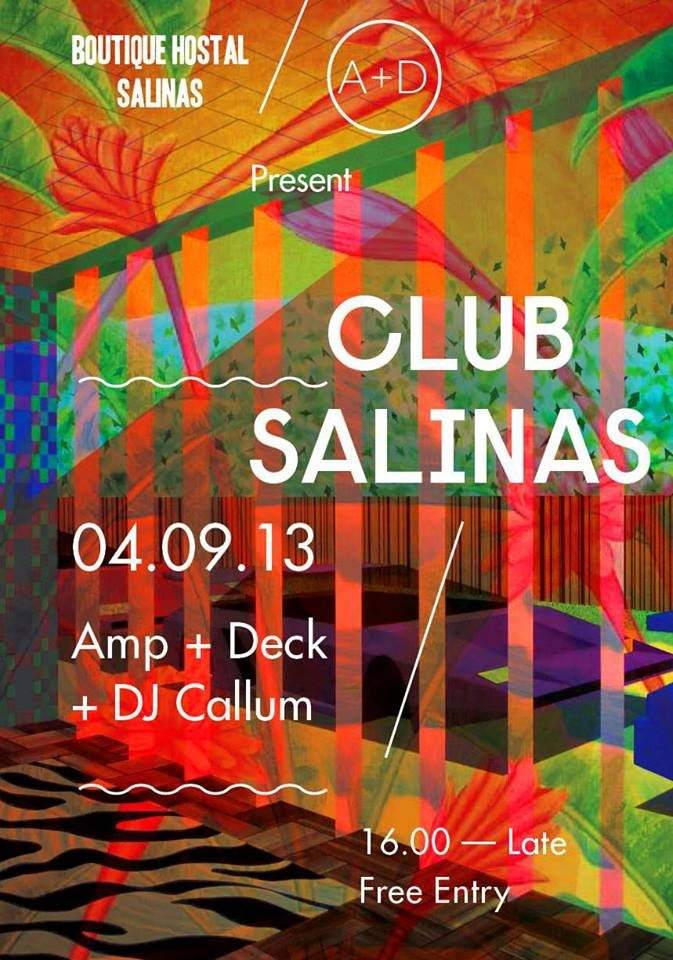 AMP & Deck present Club Salinas with DJ Callum - Página frontal