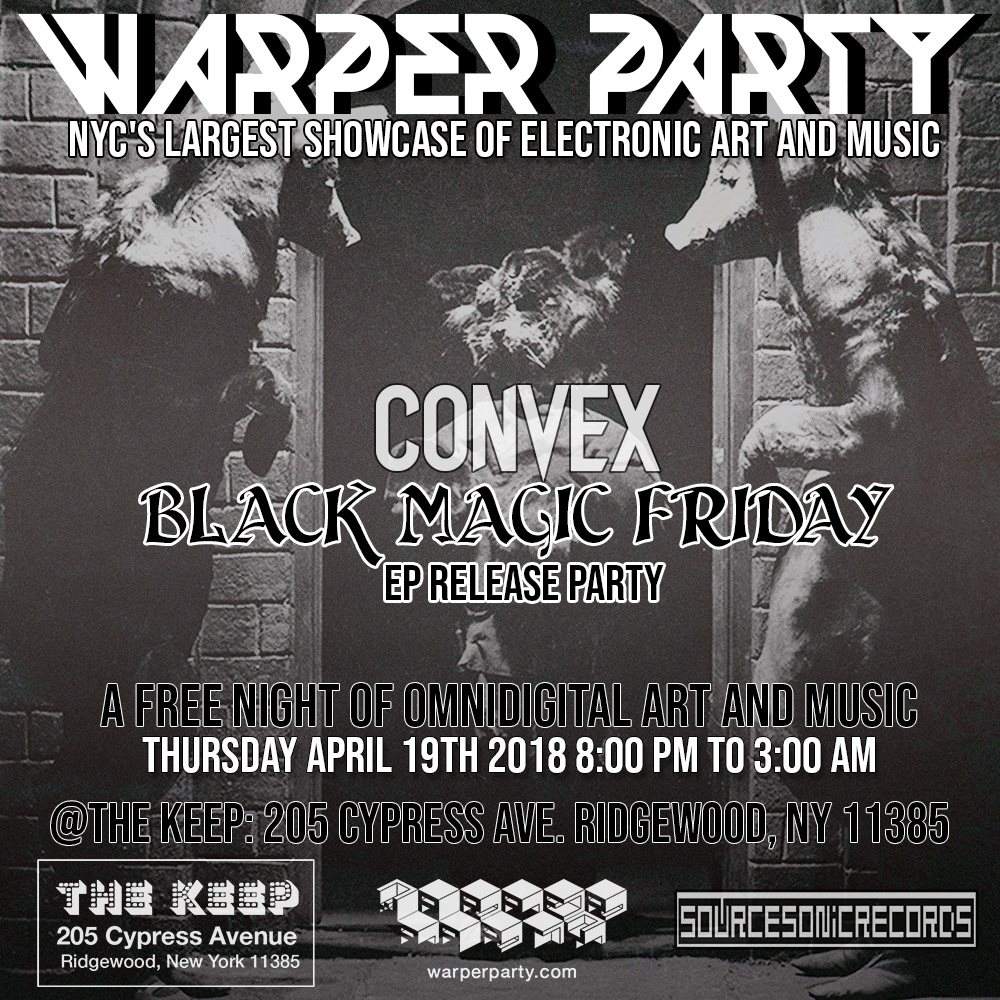WARPER PARTY and Convex EP Release - Página frontal