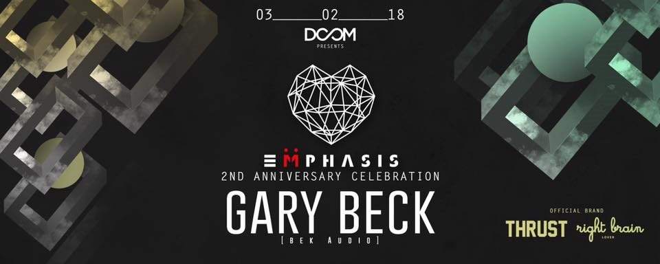 Doom present: Emphasis 2nd Anniversary Celebration w/ Gary Beck - Página frontal