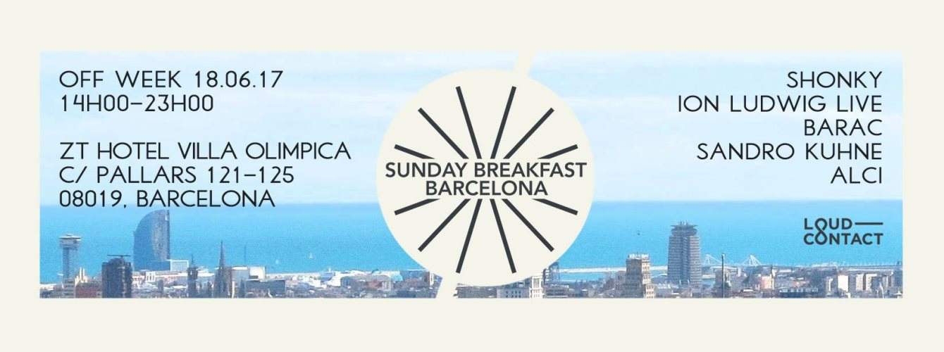 Sunday Breakfast: OFF Week with Shonky, Ion Ludwig, Barac - フライヤー表