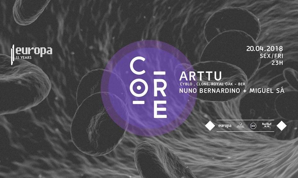 Arttu (Ber) ✚ Nuno Bernardino ✚ Miguel Sá - Europa's Core - フライヤー表