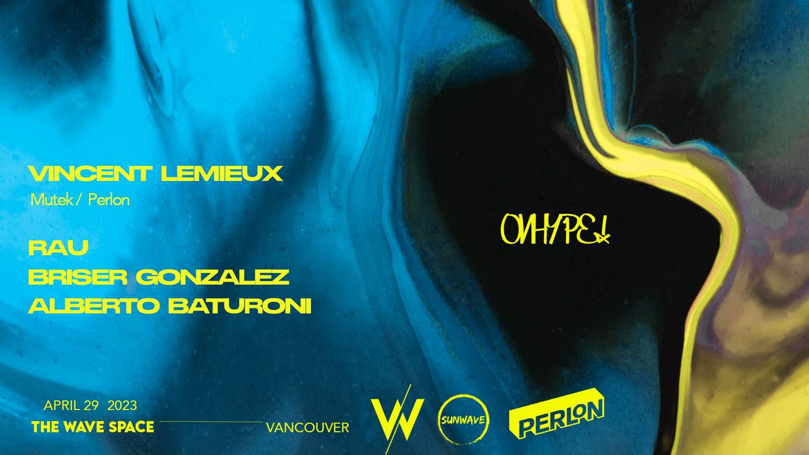 OnHype! X Sunwave presents: Vincent Lemieux - Página frontal