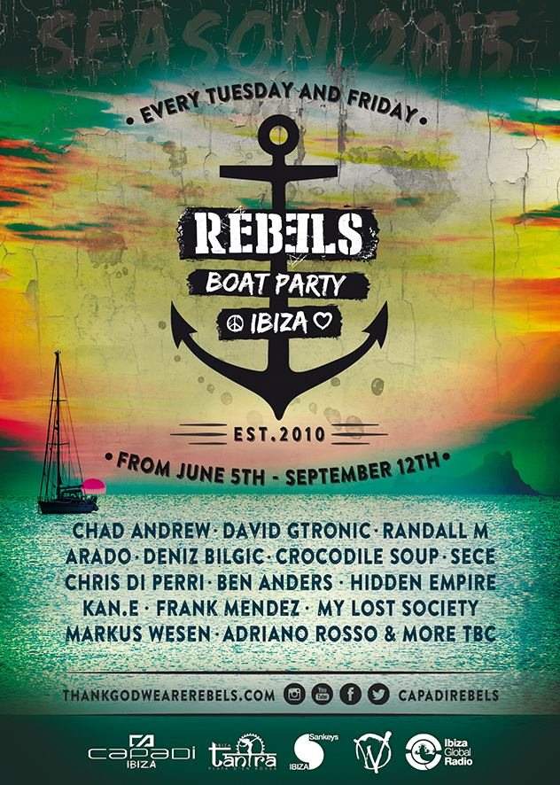 Rebels Boat Party - フライヤー表