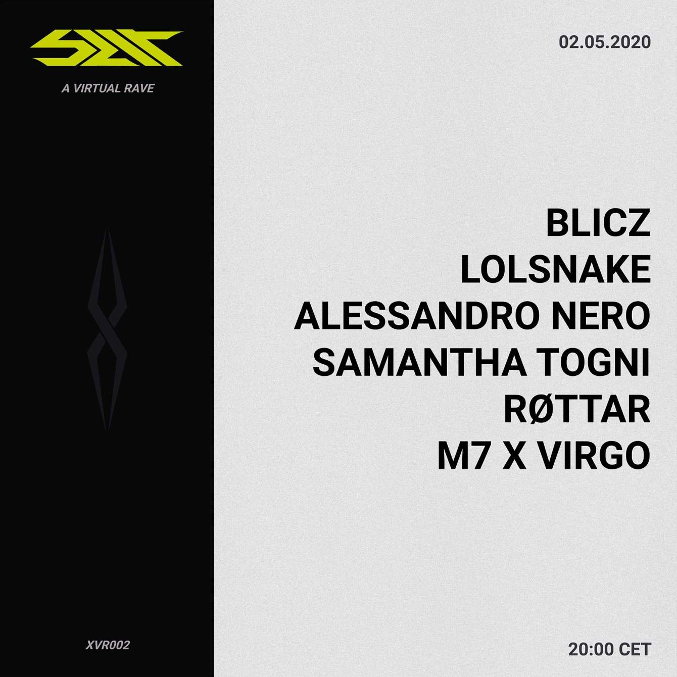 Slit - A Virtual Rave Feat. Blicz, Alessandro Nero, Samantha Togni and More - Página frontal