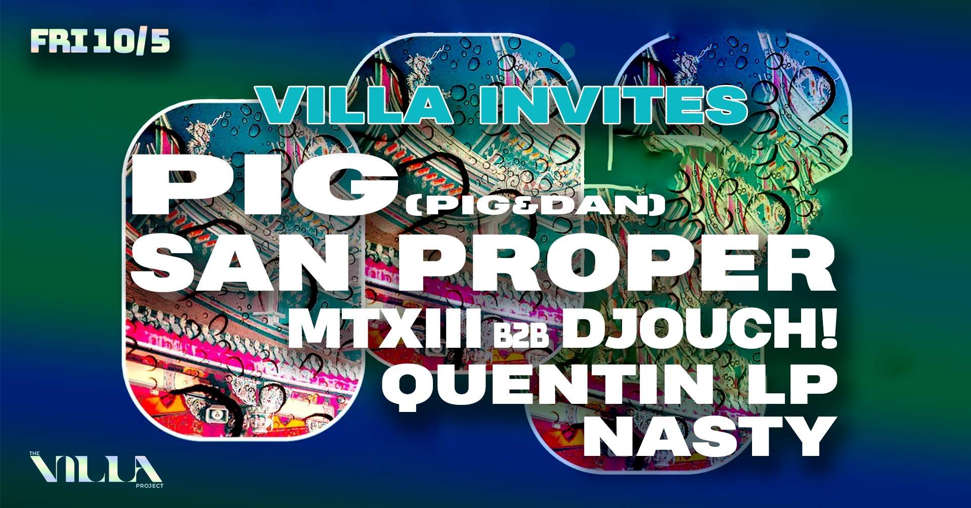 V Invites: San Proper [NL] & PIG (Pig&Dan) [ES] - Página frontal