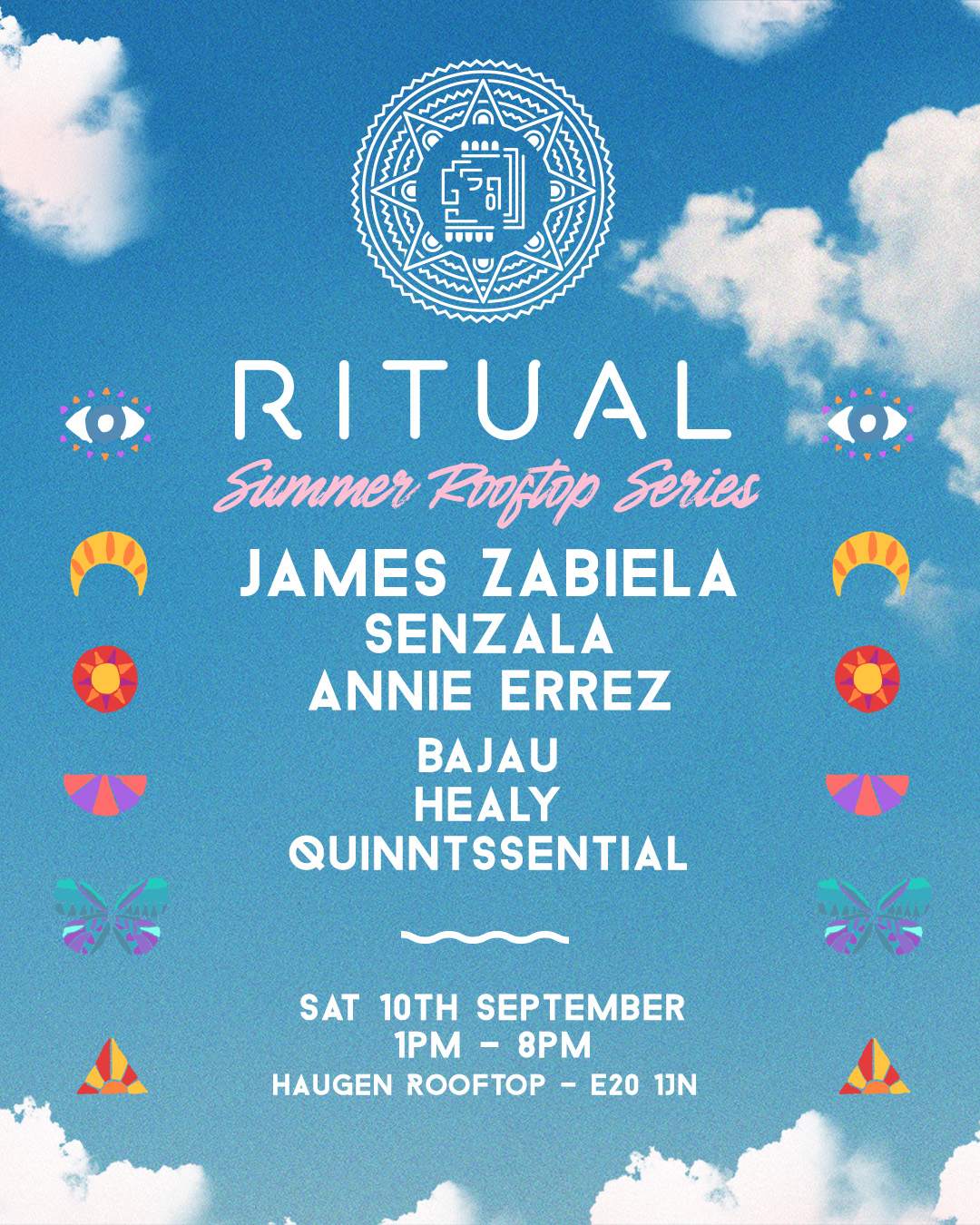 Ritual - Summer rooftop series with James Zabiela - フライヤー表