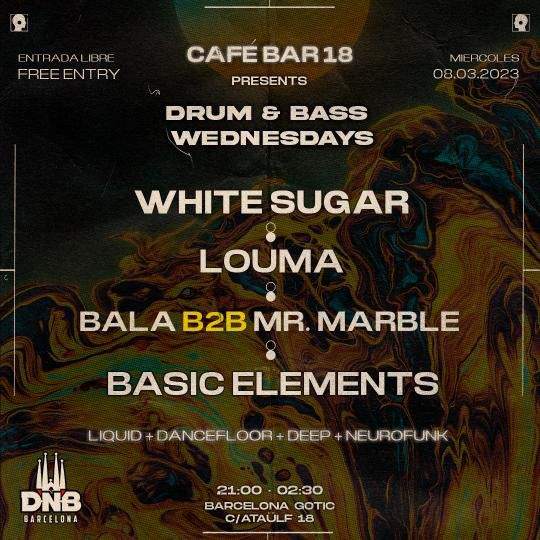 18 DRUM & BASS WEDNESDAYS at 18, Barcelona
