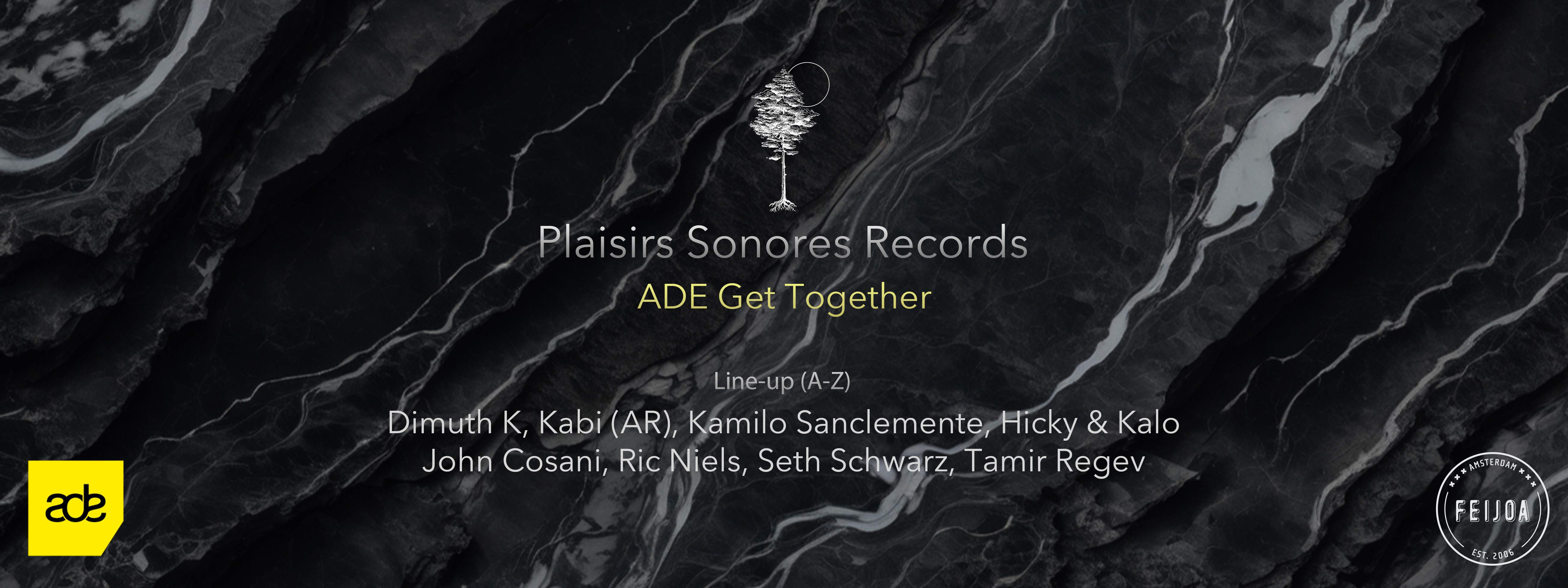 Plaisirs Sonores Records ADE Get Together - Página frontal