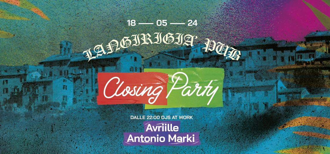 Langirigià Club Closing Party - Página frontal