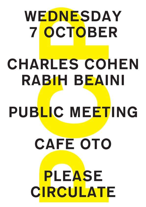 [CANCELLED] PCP with Charles Cohen & Rabih Beaini - フライヤー裏