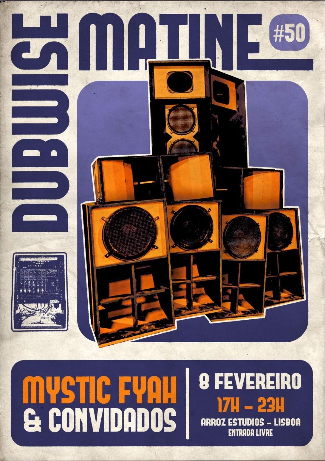DUBWISE MATINÉ #50 bei Arroz Estúdios, Lissabon