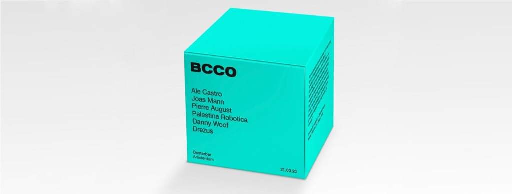 [POSTPONED] BCCO with Ale Castro, Joas Mann & More - フライヤー表