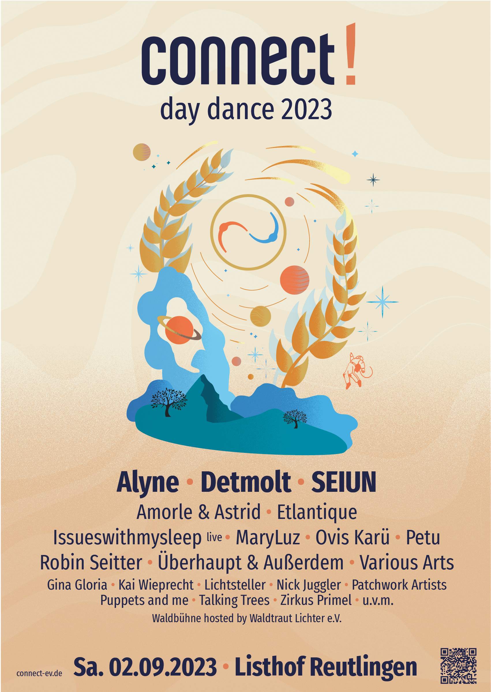 connect! Open Air 2023 - day dance - フライヤー表