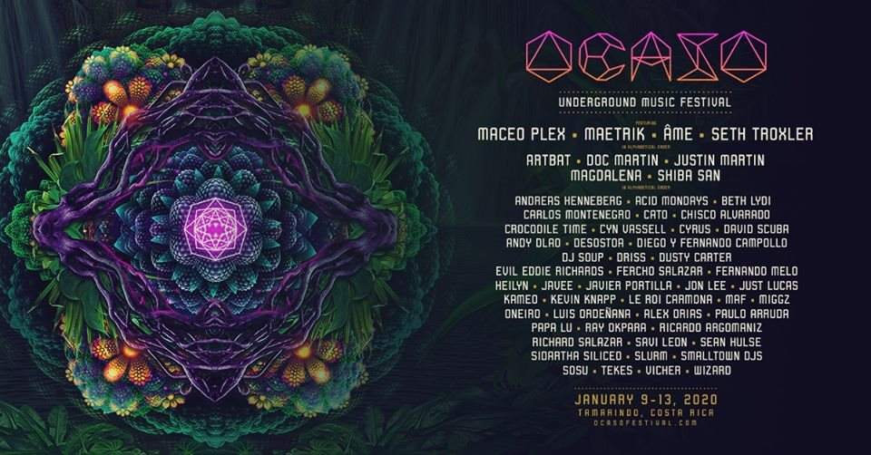 Ocaso Underground Music Festival 2020 - フライヤー表