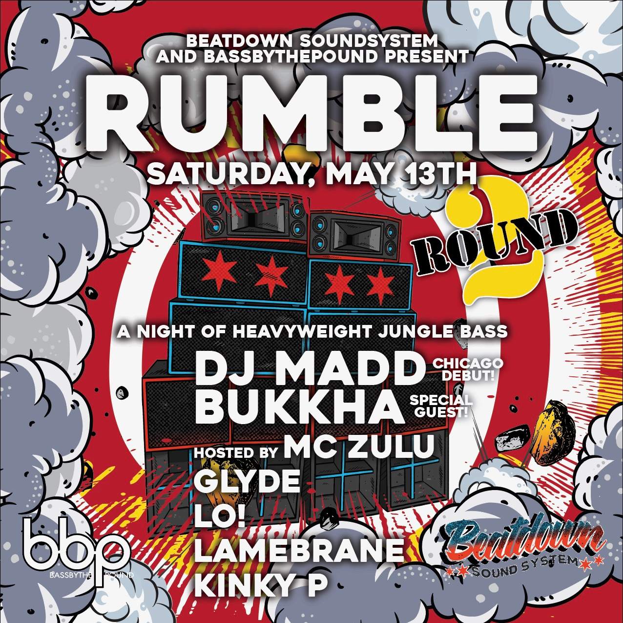 Rumble Round 2: DJ Madd Chicago Debut - フライヤー表