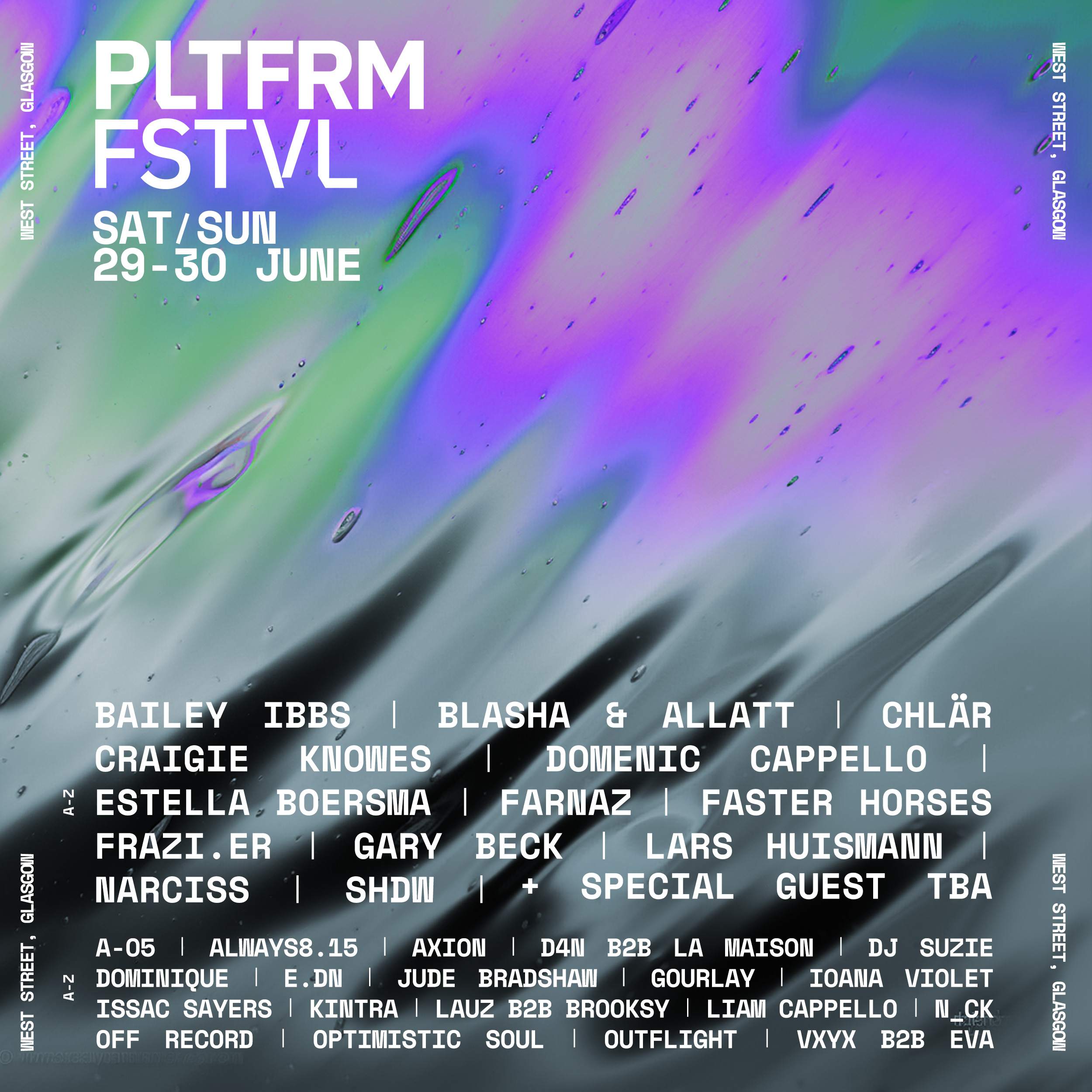 PLTFRM Summer Festival 2024 - フライヤー表