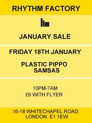 Rhythm Factory l January Sale /p3 w Plastic Pippo & Friends - フライヤー表