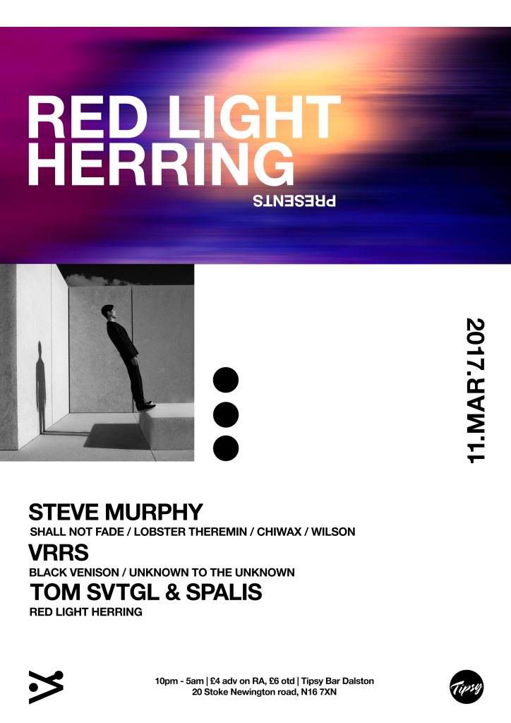Red Light Herring 3: Steve Murphy & Vrrs - フライヤー表