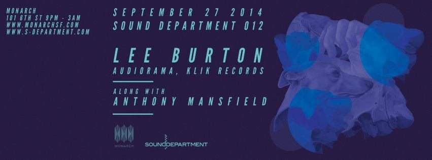 Sound Department 012: Lee Burton - Página frontal