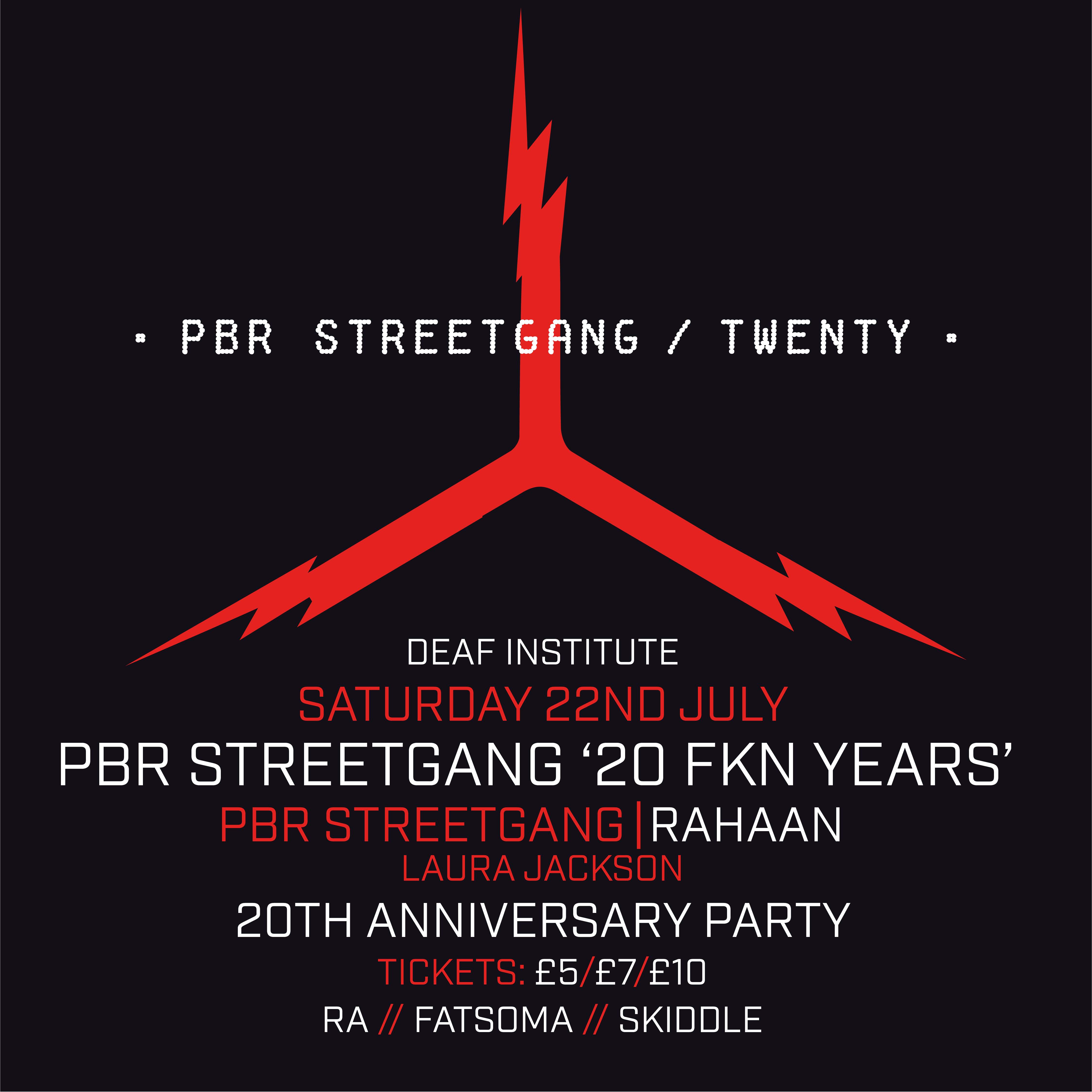 20 Years of PBR Streetgang w/ Rahaan - Página frontal